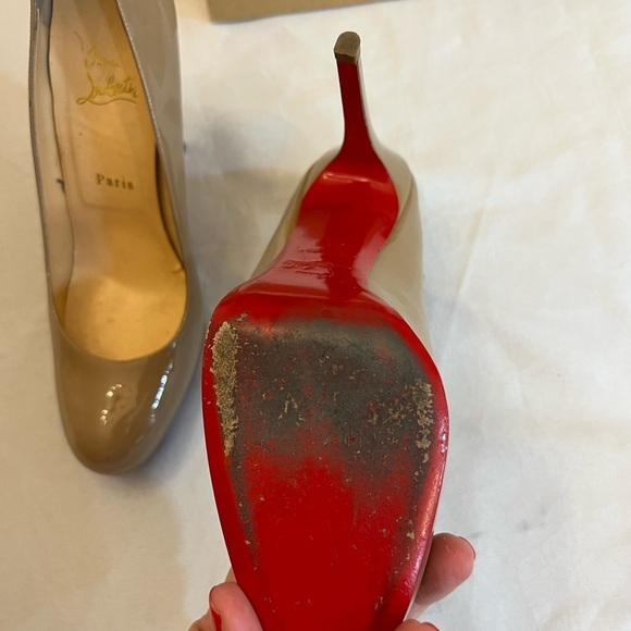 CHRISTIAN LOUBOUTIN 100% Authentic 120 Pump, Patent Leather, Size 39.5 - Picture 9 of 11